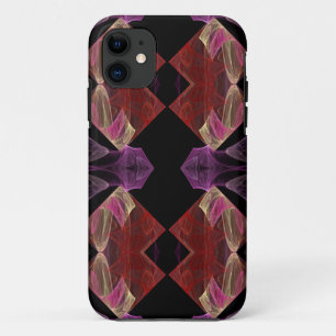 title_seo2 Red n Purple Fractal iPhone 5 Personalizado Funda-