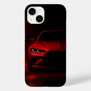 Funda Para iPhone 14 De Case-Mate Red Neon Power: Coche Deportivo de Lujo en Niebla