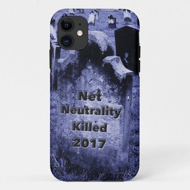 Funda De Case-Mate Para iPhone red, neutralidad, red, Internet, gravestone, ki (Reverso)