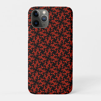 Funda Para iPhone 11 Pro Red Pattern phone case – Stylish & Protection