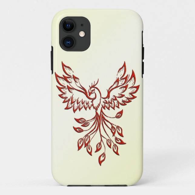 Funda De Case-Mate Para iPhone Red Phoenix Rises (Reverso)