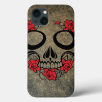 Red Rose Skull