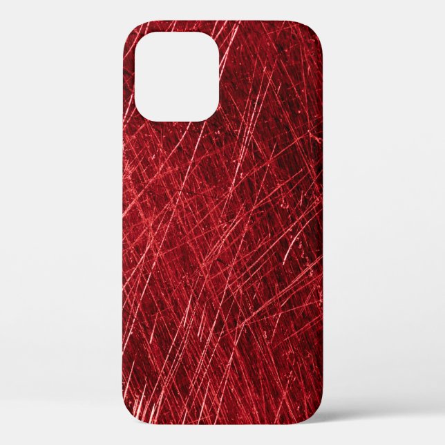 Funda De Case-Mate Para iPhone Red scratch abstract backgroundabstract, aged, alu (Reverso )