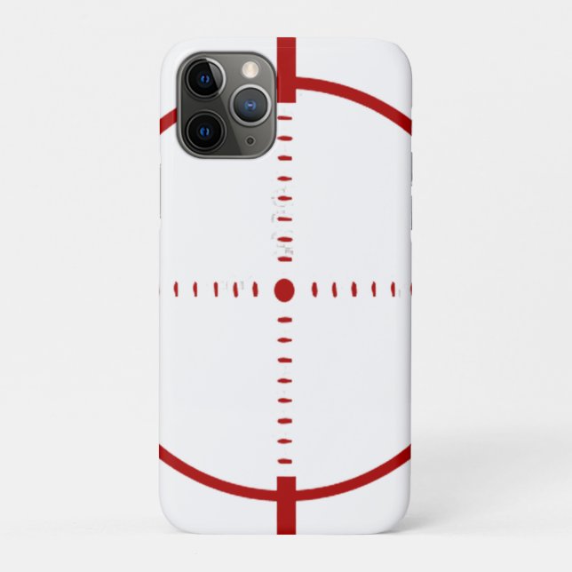 Funda De Case-Mate Para iPhone Red Target Phone Case - Precision Crosshair Graphi (Reverso)