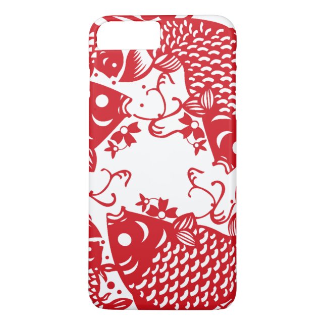 Funda De Case-Mate Para iPhone Red Whirling Koi Carp Fish Group iPhone (Reverso)