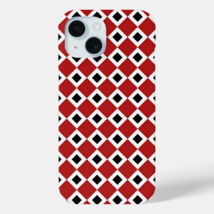 title_seo2 Red, White, Black Diamond Pattern iPhone 6 Tough