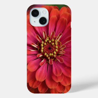 Funda Para iPhone 15 Red zinnia - floral iPhone 15 Case