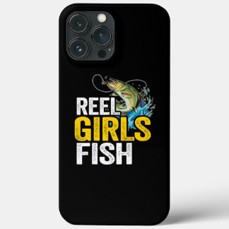 Funda Para iPhone 13 Pro Max Reel Girls Fish Bass Fishing Funny Fisherwoman