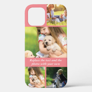 Funda Para iPhone 12 Reemplazar texto y fotos con el suyo