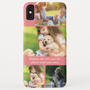 Funda Para iPhone XS Max Reemplazar texto y fotos con el suyo