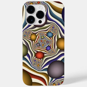Funda Para iPhone 14 Pro Max De Case-Mate Reflejando arte fractal colorido y moderno abstrac