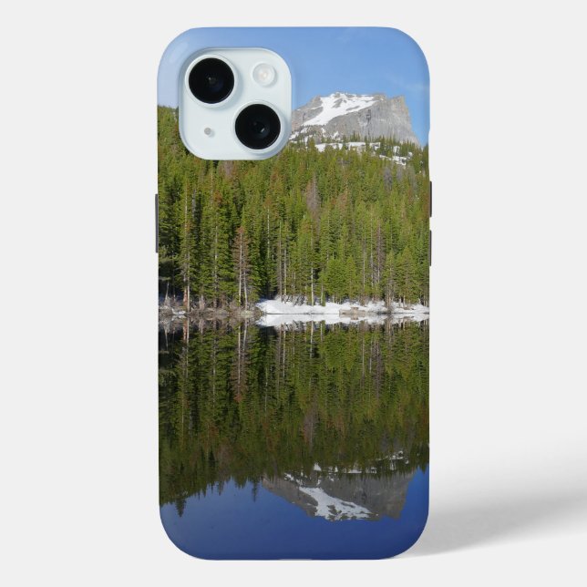 Funda De Case-Mate Para iPhone Reflejo del lago Bear I (Reverso )