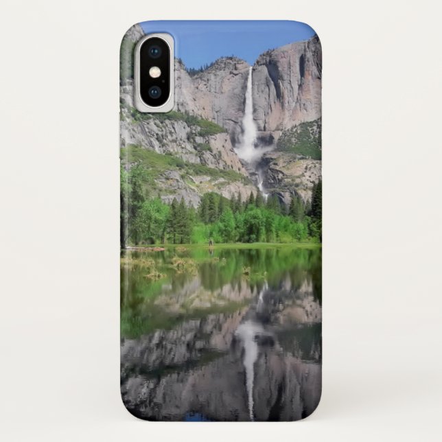 Funda De Case-Mate Para iPhone Reflexión de las cataratas de Yosemite (Reverso)