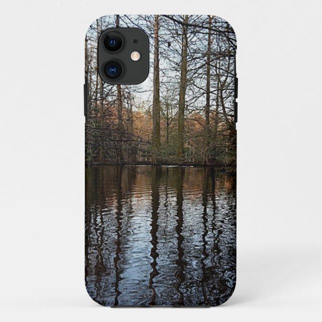 Funda De Case-Mate Para iPhone Reflexión de madera 1 (Reverso)