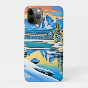 Funda Para iPhone 11 Pro Reflexión sobre la montaña nevada