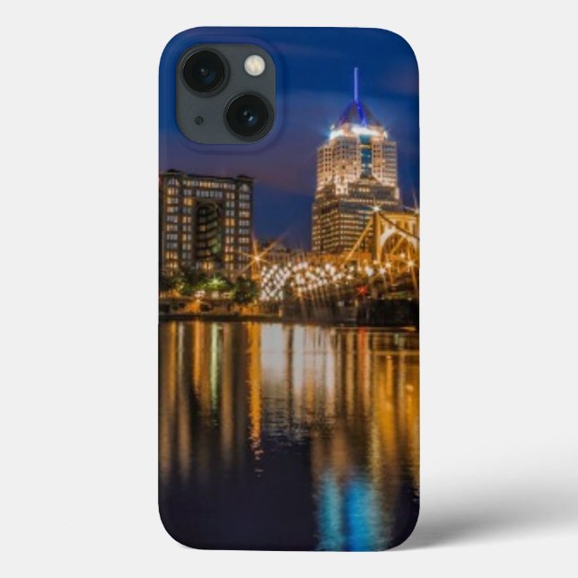 Funda De Case-Mate Para iPhone Reflexiones de Pittsburgh (Reverso)