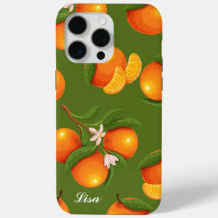 Funda Para iPhone 15 Pro Max Refrescamiento del patrón de Naranjas grandes