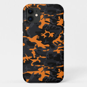 Funda Para iPhone 11 Refresco de Naranja Camuflaje Monocolor