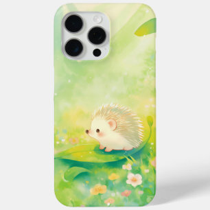 Funda Para iPhone 15 Pro Max Refugio de Erizo en un Jardín Soñador