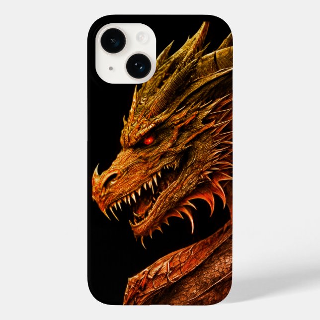 Funda De Case-Mate Para iPhone Regal Dragon Fantasy Art (Reverso )