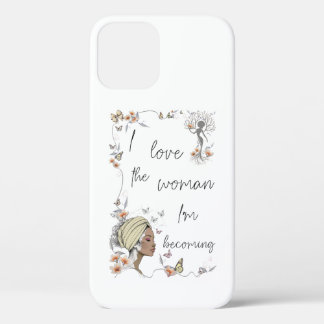Funda Para iPhone 12 Regalo de Amor Propio Floral para Mujeres