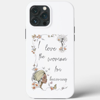 Funda Para iPhone 13 Pro Max Regalo de Amor Propio Floral para Mujeres