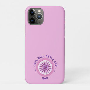 FUNDA PARA iPhone 11 PRO REGALO DE AMOR ROSA PARA MAMÁ, DÍA DE LA MADRE, CU