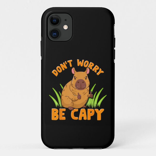 Funda De Case-Mate Para iPhone Regalo de Capibara Cute Gracioso Dueño De Ganadero (Reverso)