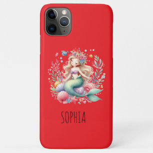 Funda Para iPhone 11 Pro Max Regalo de cumpleaños de sirena mágica colorida