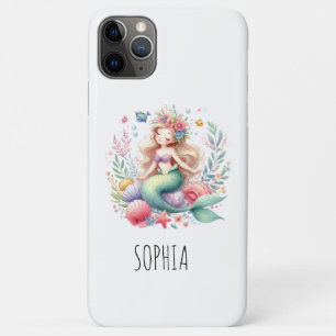 Funda Para iPhone 11 Pro Max Regalo de cumpleaños de sirena mágica y colorida