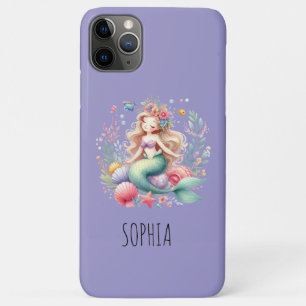 Funda Para iPhone 11 Pro Max Regalo de cumpleaños de sirena mágica y colorida