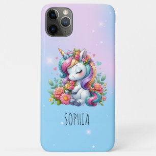 Funda Para iPhone 11 Pro Max Regalo de cumpleaños mágico y colorido para niñas 
