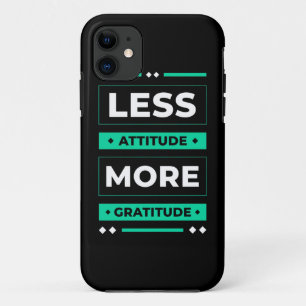 Funda Para iPhone 11 Regalo de cumpleaños menos actitud más gratitud
