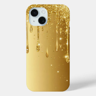 Funda Para iPhone 15 Regalo de destellos de oro de lujo para ella