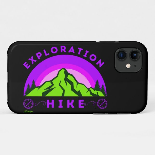 Funda De Case-Mate Para iPhone regalo de excursión para excursionismo (Reverso (horizontal))