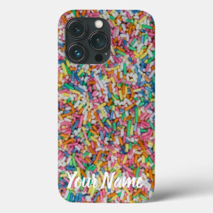 Funda Para iPhone 13 Pro Regalo de fondo colorido con salpicaduras de azúca