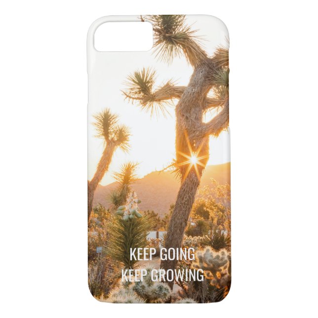 Funda De Case-Mate Para iPhone Regalo de foto del desierto con cita (Reverso)