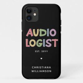 Funda Para iPhone 11 Regalo de graduación de Audiología Audióloga Perso