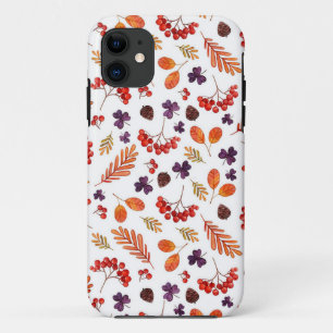 Funda Para iPhone 11 Regalo de hogar nuevo Acuarela bayas de Viburnum