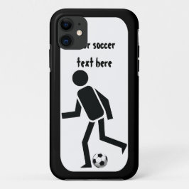 Funda Para iPhone 11 Regalo de jugador de fútbol y personalizado de bol