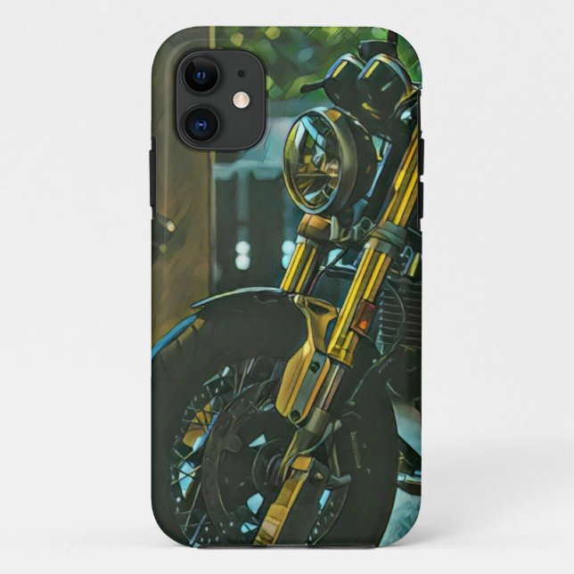 Funda De Case-Mate Para iPhone regalo de motocicletas retro (Reverso)