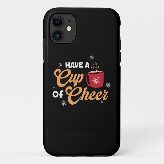 Funda De Case-Mate Para iPhone Regalo De Navidad, Un Tope De Alegría (Reverso)