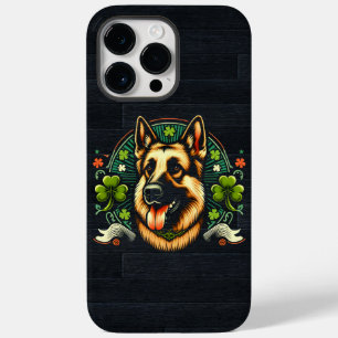 Funda Para iPhone 14 Pro Max De Case-Mate Regalo de perro pastor del Día de San Patricio