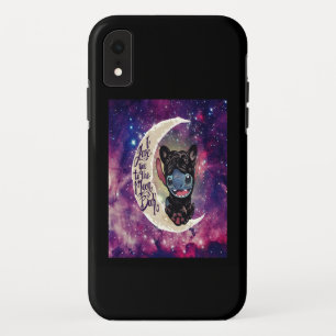 Funda Para iPhone XR Regalo de perro Te Amo A La Luna Y A La Vuelta