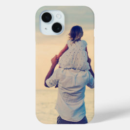 Funda Para iPhone 15 Regalo del Día del Padre de la Foto Personalizada 