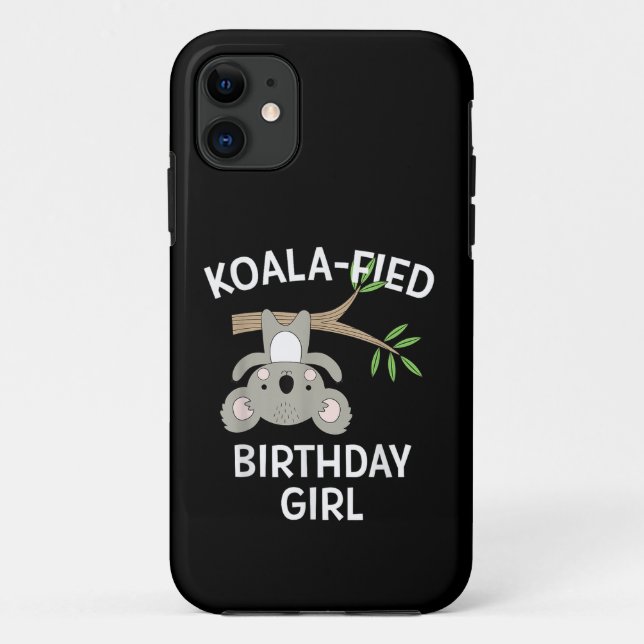 Funda De Case-Mate Para iPhone Regalo Divertido para Cumpleaños de Niña con Koala (Reverso)