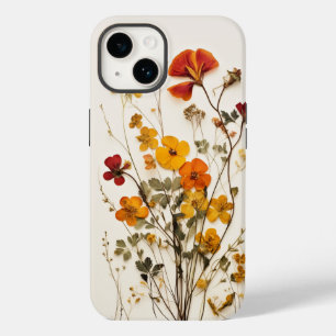 Funda Para iPhone 14 De Case-Mate Regalo Femenino de Flor Silvestre Prensada para El