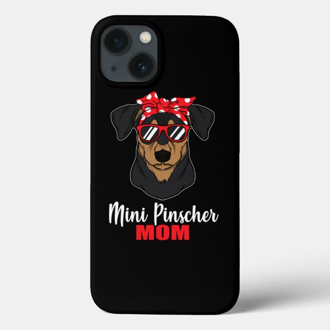 Funda De Case-Mate Para iPhone Regalo Mascota Guay Mini Pinscher Dog Mom Perg Lov (Reverso)