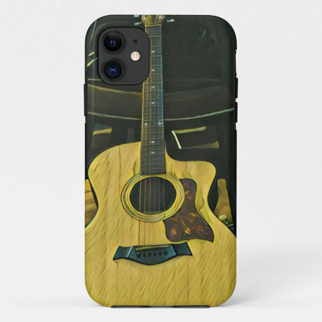 Funda De Case-Mate Para iPhone Regalo para un amigo guitarrista (Reverso)