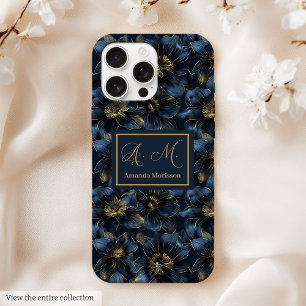 Funda Para iPhone 15 Pro Max Regalo personalizado de iPhone con flores elegante
